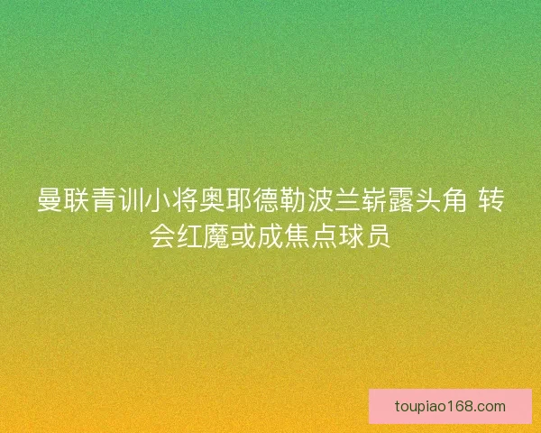 曼联青训小将奥耶德勒波兰崭露头角 转会红魔或成焦点球员